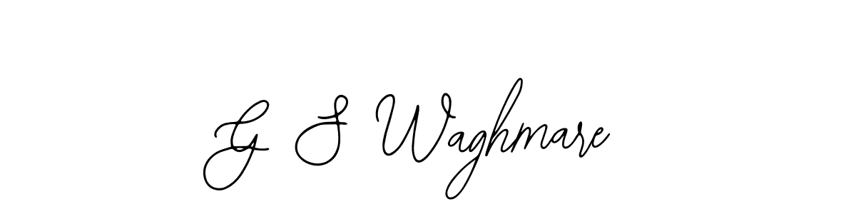 Create a beautiful signature design for name G S Waghmare. With this signature (Bearetta-2O07w) fonts, you can make a handwritten signature for free. G S Waghmare signature style 12 images and pictures png