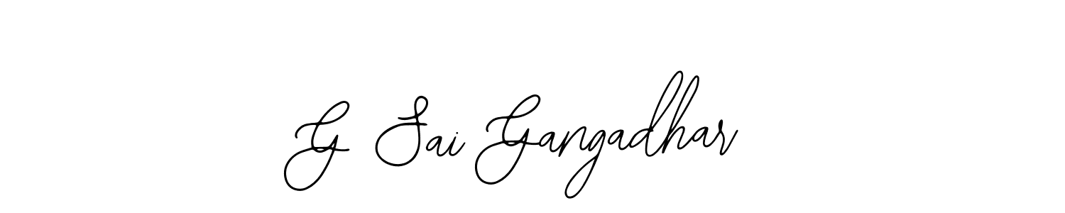 Also we have G Sai Gangadhar name is the best signature style. Create professional handwritten signature collection using Bearetta-2O07w autograph style. G Sai Gangadhar signature style 12 images and pictures png