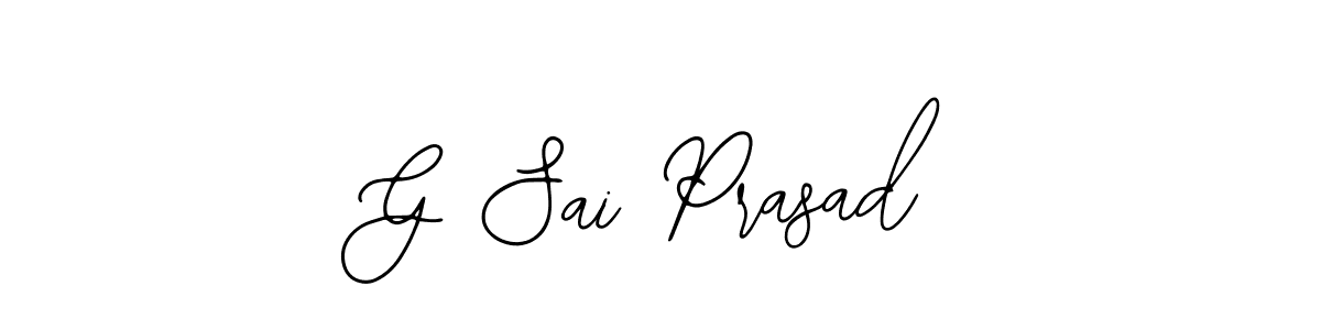 Create a beautiful signature design for name G Sai Prasad. With this signature (Bearetta-2O07w) fonts, you can make a handwritten signature for free. G Sai Prasad signature style 12 images and pictures png