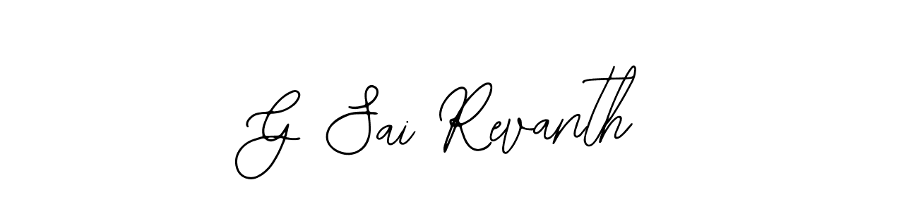 How to Draw G Sai Revanth signature style? Bearetta-2O07w is a latest design signature styles for name G Sai Revanth. G Sai Revanth signature style 12 images and pictures png