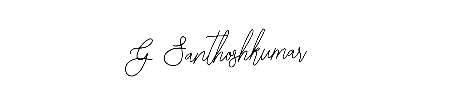 Bearetta-2O07w is a professional signature style that is perfect for those who want to add a touch of class to their signature. It is also a great choice for those who want to make their signature more unique. Get G Santhoshkumar name to fancy signature for free. G Santhoshkumar signature style 12 images and pictures png