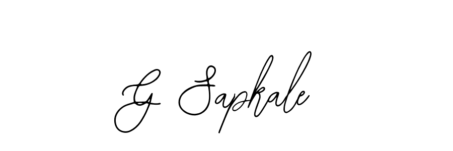 It looks lik you need a new signature style for name G Sapkale. Design unique handwritten (Bearetta-2O07w) signature with our free signature maker in just a few clicks. G Sapkale signature style 12 images and pictures png