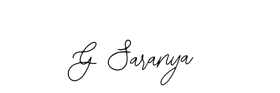 Use a signature maker to create a handwritten signature online. With this signature software, you can design (Bearetta-2O07w) your own signature for name G Saranya. G Saranya signature style 12 images and pictures png