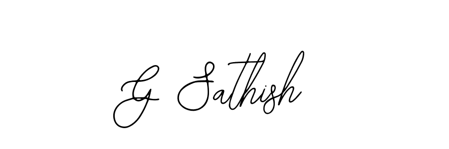 You can use this online signature creator to create a handwritten signature for the name G Sathish. This is the best online autograph maker. G Sathish signature style 12 images and pictures png