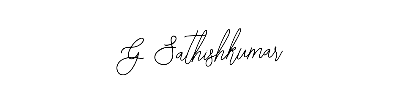 Bearetta-2O07w is a professional signature style that is perfect for those who want to add a touch of class to their signature. It is also a great choice for those who want to make their signature more unique. Get G Sathishkumar name to fancy signature for free. G Sathishkumar signature style 12 images and pictures png