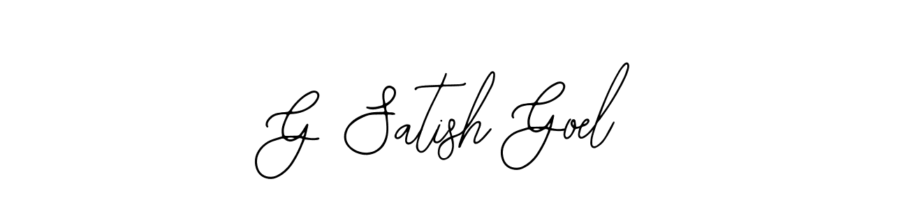Make a beautiful signature design for name G Satish Goel. Use this online signature maker to create a handwritten signature for free. G Satish Goel signature style 12 images and pictures png