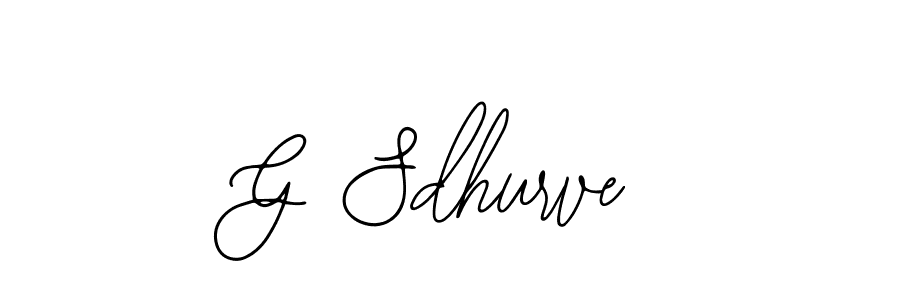 How to make G Sdhurve name signature. Use Bearetta-2O07w style for creating short signs online. This is the latest handwritten sign. G Sdhurve signature style 12 images and pictures png