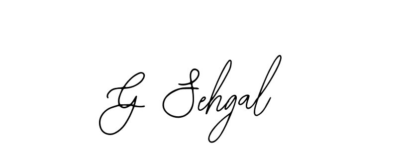 Make a beautiful signature design for name G Sehgal. With this signature (Bearetta-2O07w) style, you can create a handwritten signature for free. G Sehgal signature style 12 images and pictures png