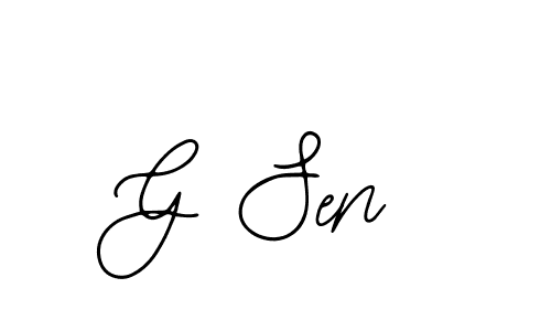 Make a beautiful signature design for name G Sen. With this signature (Bearetta-2O07w) style, you can create a handwritten signature for free. G Sen signature style 12 images and pictures png