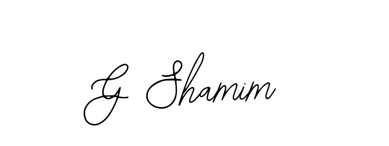 It looks lik you need a new signature style for name G Shamim. Design unique handwritten (Bearetta-2O07w) signature with our free signature maker in just a few clicks. G Shamim signature style 12 images and pictures png