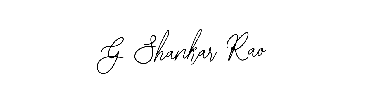 Design your own signature with our free online signature maker. With this signature software, you can create a handwritten (Bearetta-2O07w) signature for name G Shankar Rao. G Shankar Rao signature style 12 images and pictures png