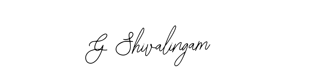 if you are searching for the best signature style for your name G Shivalingam. so please give up your signature search. here we have designed multiple signature styles  using Bearetta-2O07w. G Shivalingam signature style 12 images and pictures png