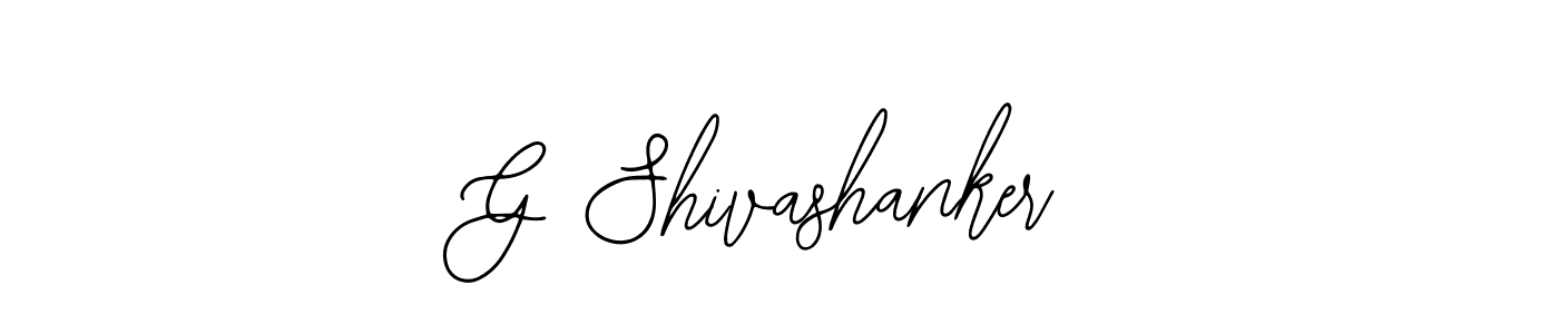 How to make G Shivashanker name signature. Use Bearetta-2O07w style for creating short signs online. This is the latest handwritten sign. G Shivashanker signature style 12 images and pictures png