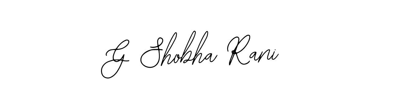 Also we have G Shobha Rani name is the best signature style. Create professional handwritten signature collection using Bearetta-2O07w autograph style. G Shobha Rani signature style 12 images and pictures png
