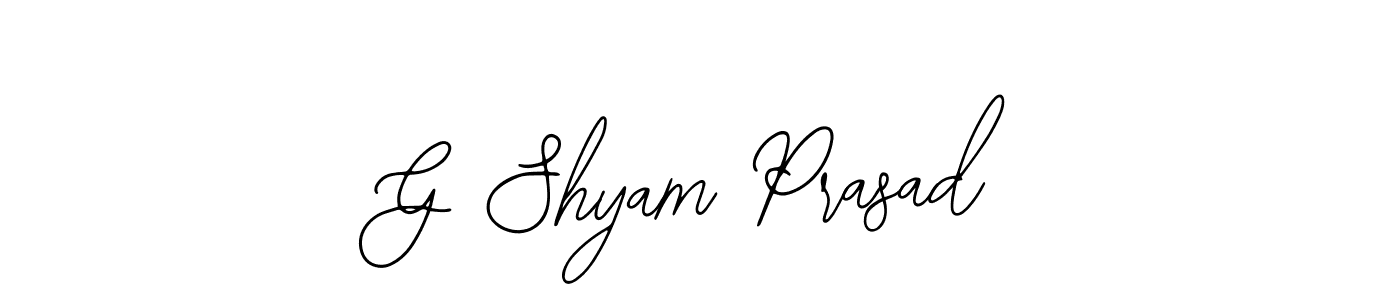 How to make G Shyam Prasad signature? Bearetta-2O07w is a professional autograph style. Create handwritten signature for G Shyam Prasad name. G Shyam Prasad signature style 12 images and pictures png