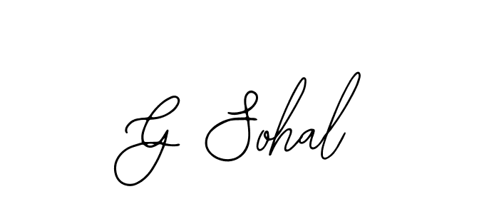 How to make G Sohal signature? Bearetta-2O07w is a professional autograph style. Create handwritten signature for G Sohal name. G Sohal signature style 12 images and pictures png