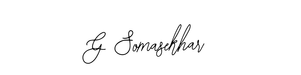 How to make G Somasekhar name signature. Use Bearetta-2O07w style for creating short signs online. This is the latest handwritten sign. G Somasekhar signature style 12 images and pictures png