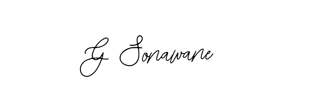 Use a signature maker to create a handwritten signature online. With this signature software, you can design (Bearetta-2O07w) your own signature for name G Sonawane. G Sonawane signature style 12 images and pictures png