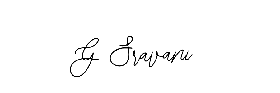 Use a signature maker to create a handwritten signature online. With this signature software, you can design (Bearetta-2O07w) your own signature for name G Sravani. G Sravani signature style 12 images and pictures png