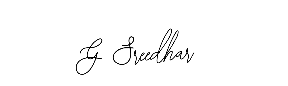 Create a beautiful signature design for name G Sreedhar. With this signature (Bearetta-2O07w) fonts, you can make a handwritten signature for free. G Sreedhar signature style 12 images and pictures png