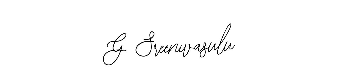 Also You can easily find your signature by using the search form. We will create G Sreenivasulu name handwritten signature images for you free of cost using Bearetta-2O07w sign style. G Sreenivasulu signature style 12 images and pictures png