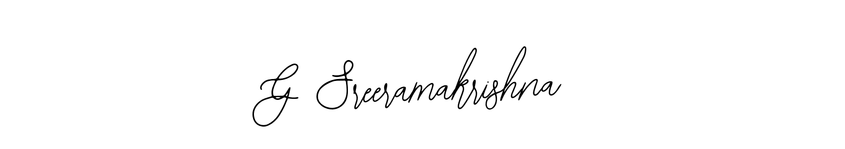Design your own signature with our free online signature maker. With this signature software, you can create a handwritten (Bearetta-2O07w) signature for name G Sreeramakrishna. G Sreeramakrishna signature style 12 images and pictures png