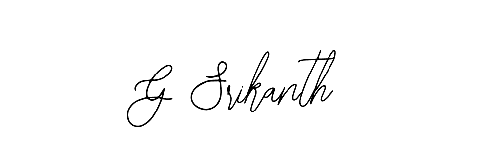 Create a beautiful signature design for name G Srikanth. With this signature (Bearetta-2O07w) fonts, you can make a handwritten signature for free. G Srikanth signature style 12 images and pictures png