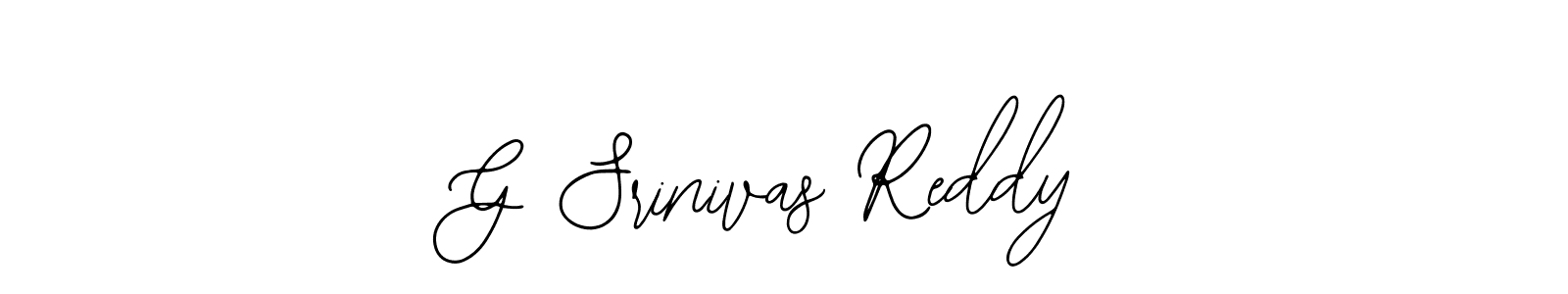 Design your own signature with our free online signature maker. With this signature software, you can create a handwritten (Bearetta-2O07w) signature for name G Srinivas Reddy. G Srinivas Reddy signature style 12 images and pictures png