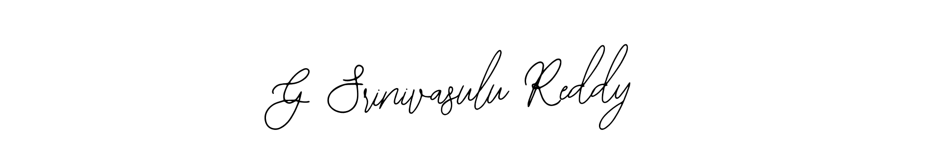 The best way (Bearetta-2O07w) to make a short signature is to pick only two or three words in your name. The name G Srinivasulu Reddy include a total of six letters. For converting this name. G Srinivasulu Reddy signature style 12 images and pictures png