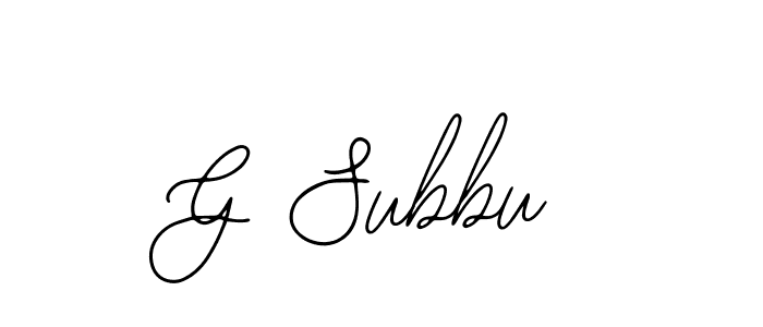 G Subbu stylish signature style. Best Handwritten Sign (Bearetta-2O07w) for my name. Handwritten Signature Collection Ideas for my name G Subbu. G Subbu signature style 12 images and pictures png