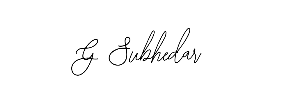 Make a beautiful signature design for name G Subhedar. With this signature (Bearetta-2O07w) style, you can create a handwritten signature for free. G Subhedar signature style 12 images and pictures png