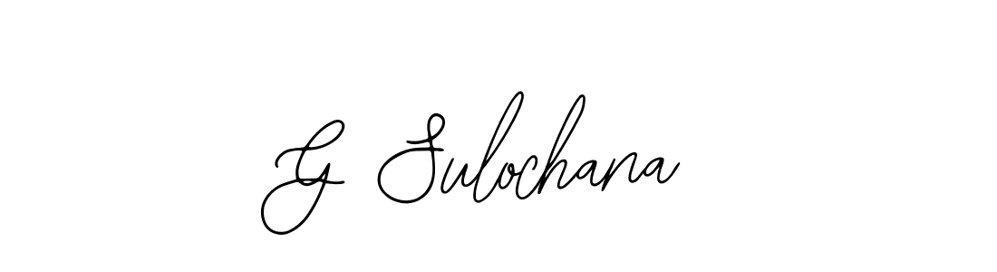 The best way (Bearetta-2O07w) to make a short signature is to pick only two or three words in your name. The name G Sulochana include a total of six letters. For converting this name. G Sulochana signature style 12 images and pictures png