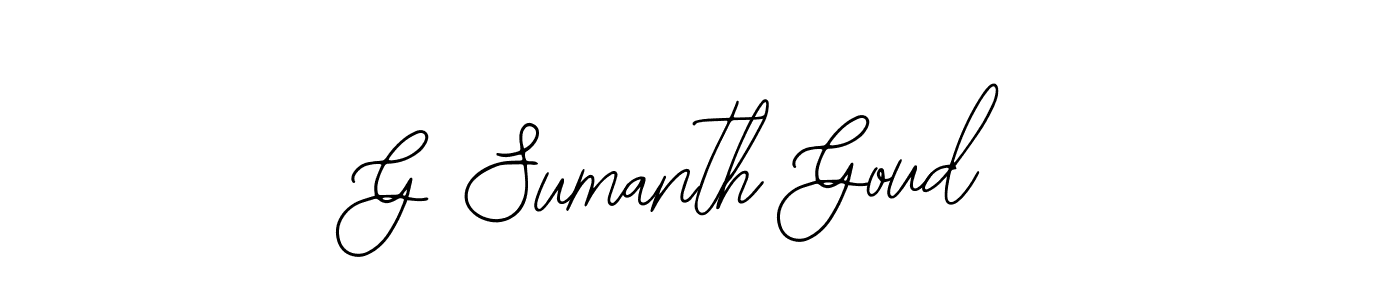 Make a beautiful signature design for name G Sumanth Goud. With this signature (Bearetta-2O07w) style, you can create a handwritten signature for free. G Sumanth Goud signature style 12 images and pictures png