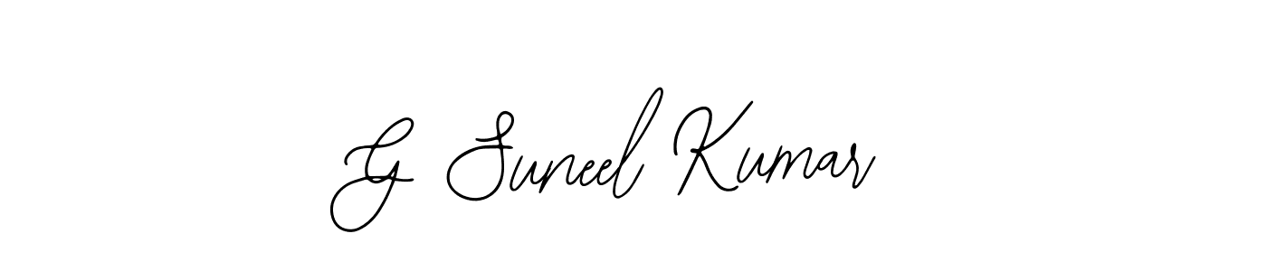 Design your own signature with our free online signature maker. With this signature software, you can create a handwritten (Bearetta-2O07w) signature for name G Suneel Kumar. G Suneel Kumar signature style 12 images and pictures png