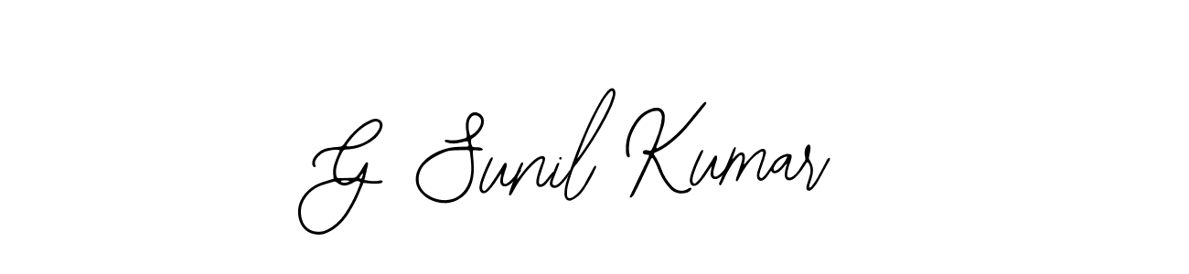 G Sunil Kumar stylish signature style. Best Handwritten Sign (Bearetta-2O07w) for my name. Handwritten Signature Collection Ideas for my name G Sunil Kumar. G Sunil Kumar signature style 12 images and pictures png