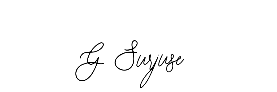 if you are searching for the best signature style for your name G Surjuse. so please give up your signature search. here we have designed multiple signature styles  using Bearetta-2O07w. G Surjuse signature style 12 images and pictures png