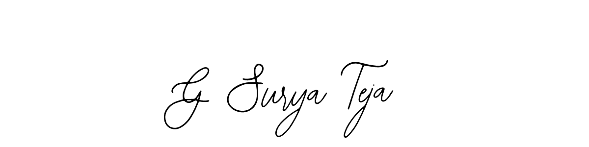 Make a beautiful signature design for name G Surya Teja. Use this online signature maker to create a handwritten signature for free. G Surya Teja signature style 12 images and pictures png