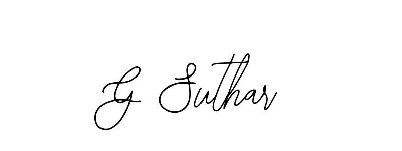 G Suthar stylish signature style. Best Handwritten Sign (Bearetta-2O07w) for my name. Handwritten Signature Collection Ideas for my name G Suthar. G Suthar signature style 12 images and pictures png