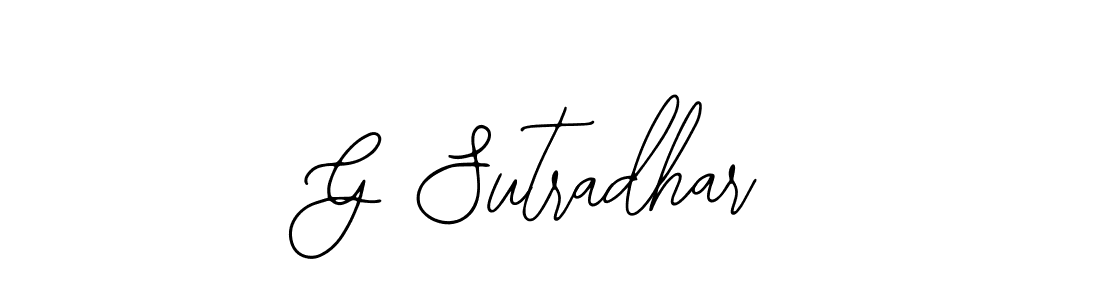 How to Draw G Sutradhar signature style? Bearetta-2O07w is a latest design signature styles for name G Sutradhar. G Sutradhar signature style 12 images and pictures png
