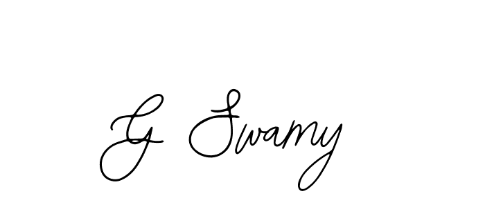 The best way (Bearetta-2O07w) to make a short signature is to pick only two or three words in your name. The name G Swamy include a total of six letters. For converting this name. G Swamy signature style 12 images and pictures png