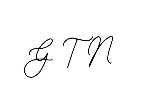 Design your own signature with our free online signature maker. With this signature software, you can create a handwritten (Bearetta-2O07w) signature for name G T N. G T N signature style 12 images and pictures png