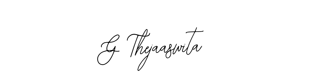 if you are searching for the best signature style for your name G Thejaaswita. so please give up your signature search. here we have designed multiple signature styles  using Bearetta-2O07w. G Thejaaswita signature style 12 images and pictures png