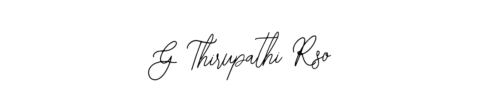 Use a signature maker to create a handwritten signature online. With this signature software, you can design (Bearetta-2O07w) your own signature for name G Thirupathi Rso. G Thirupathi Rso signature style 12 images and pictures png