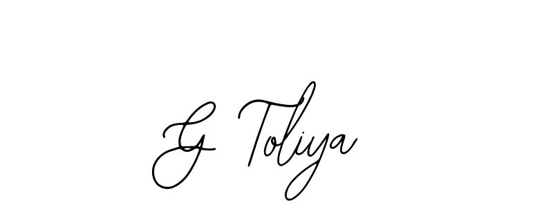 Create a beautiful signature design for name G Toliya. With this signature (Bearetta-2O07w) fonts, you can make a handwritten signature for free. G Toliya signature style 12 images and pictures png