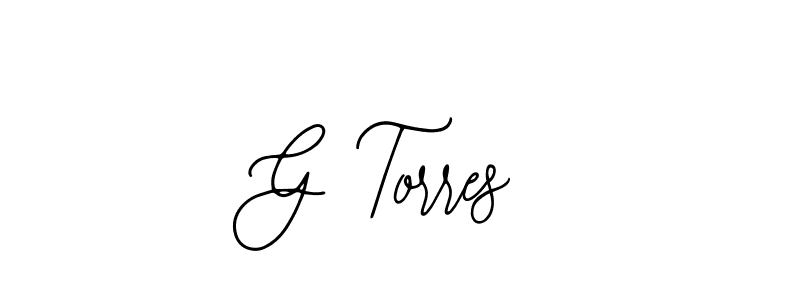 How to make G Torres name signature. Use Bearetta-2O07w style for creating short signs online. This is the latest handwritten sign. G Torres signature style 12 images and pictures png
