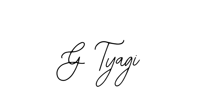 How to Draw G Tyagi signature style? Bearetta-2O07w is a latest design signature styles for name G Tyagi. G Tyagi signature style 12 images and pictures png