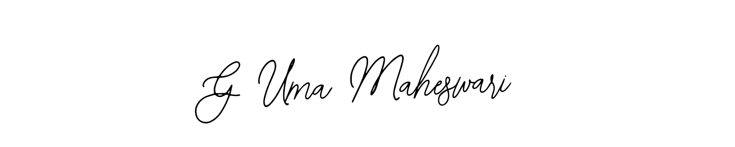 Design your own signature with our free online signature maker. With this signature software, you can create a handwritten (Bearetta-2O07w) signature for name G Uma Maheswari. G Uma Maheswari signature style 12 images and pictures png