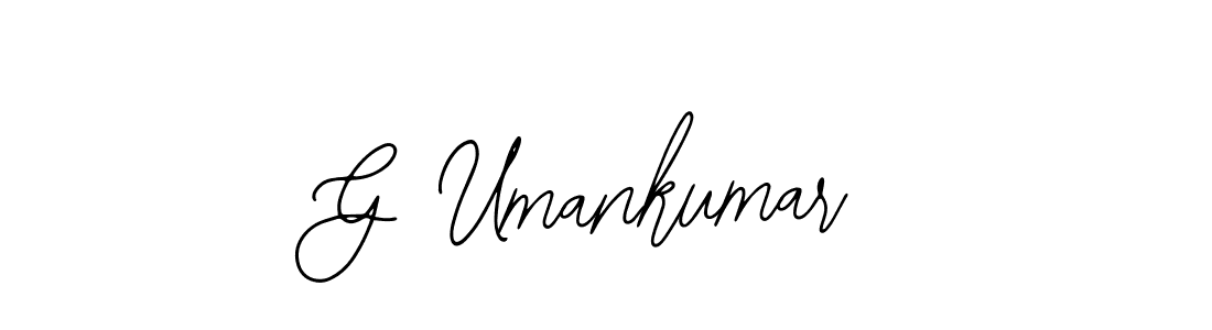 You should practise on your own different ways (Bearetta-2O07w) to write your name (G Umankumar) in signature. don't let someone else do it for you. G Umankumar signature style 12 images and pictures png