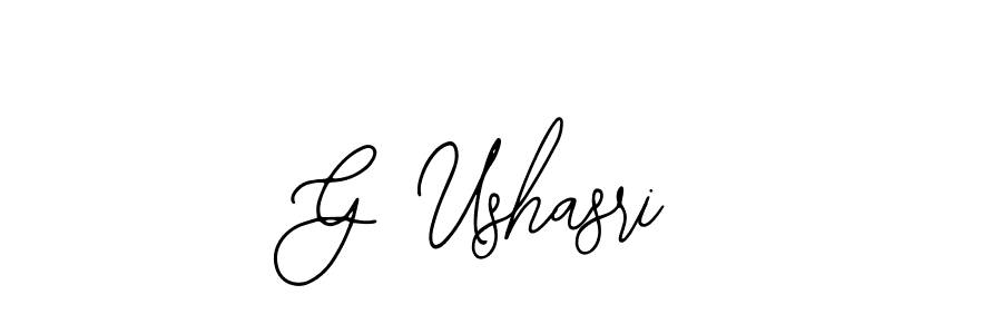 It looks lik you need a new signature style for name G Ushasri. Design unique handwritten (Bearetta-2O07w) signature with our free signature maker in just a few clicks. G Ushasri signature style 12 images and pictures png