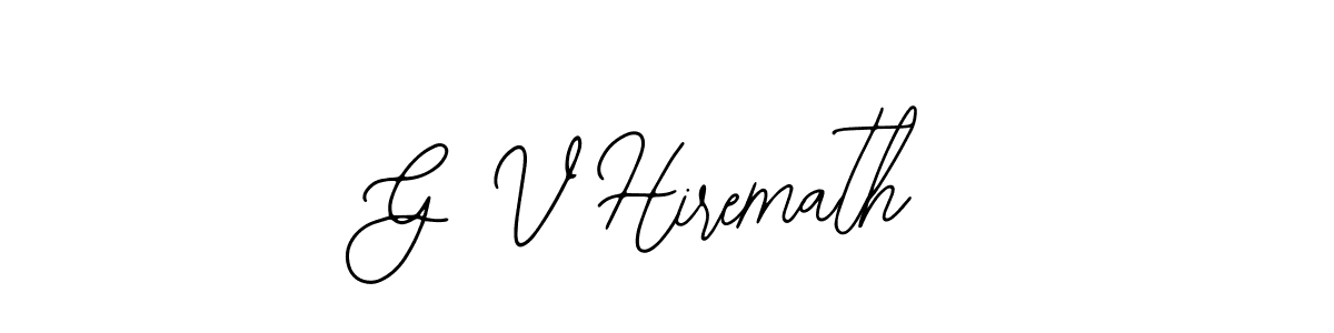 How to make G V Hiremath signature? Bearetta-2O07w is a professional autograph style. Create handwritten signature for G V Hiremath name. G V Hiremath signature style 12 images and pictures png